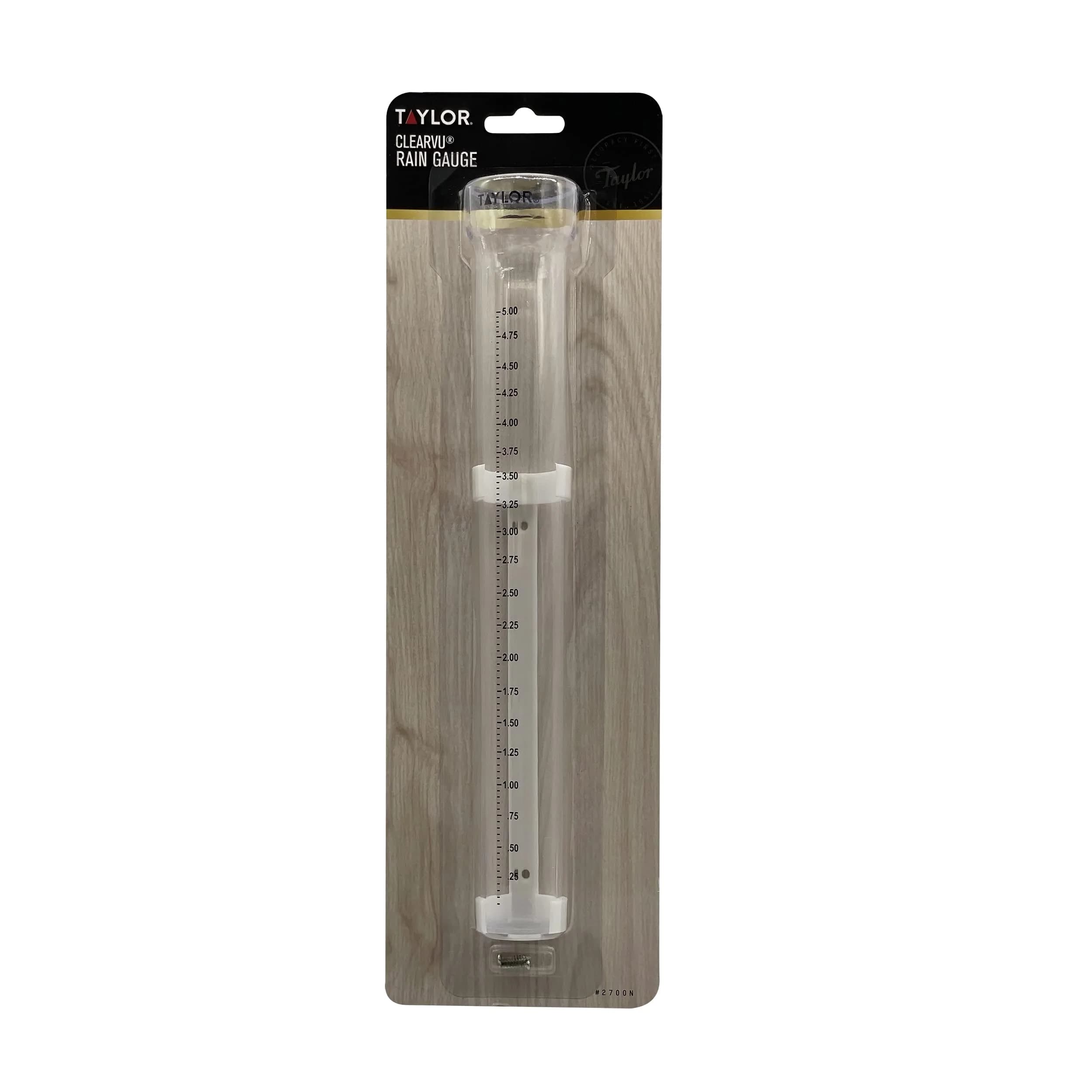 Taylor ClearVu Rain Gauge with Post Mounting Bracket 25.4 cm (10 inch) | Measures Rainfall in 0.635 cm Increments - view 6