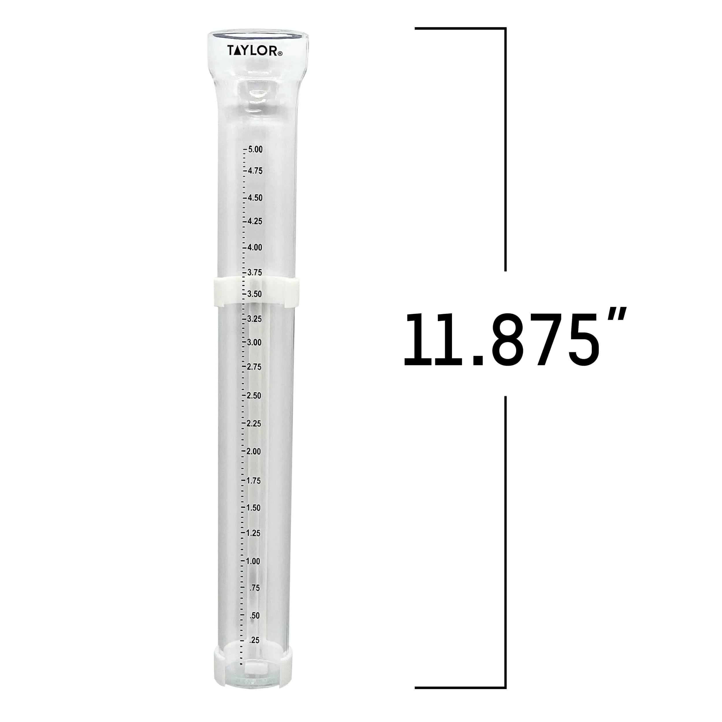 Taylor ClearVu Rain Gauge with Post Mounting Bracket 25.4 cm (10 inch) | Measures Rainfall in 0.635 cm Increments - view 3