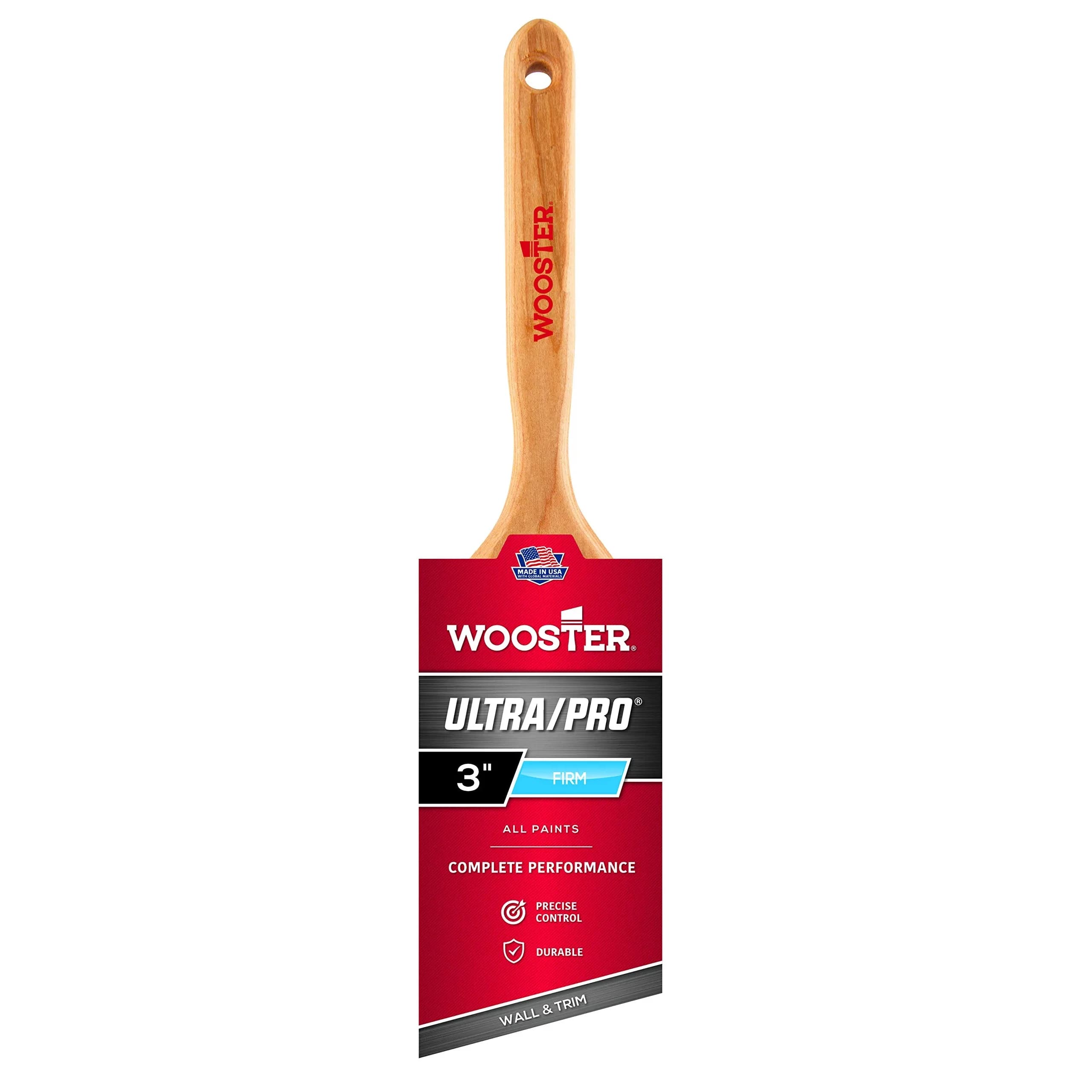 Wooster Brush 4174-21/2 ANG SASH Brush 2.5-Inch Paintbrush with 7-Inch Handle | Professional Grade for Medium-Weight Coatings — 3 inches