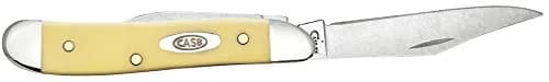 Case Pocket Knife 2 7/8 Inches Yellow Synthetic Handle | Chrome Vanadium Steel Blades thumbnail 4