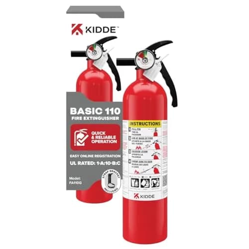 Kidde Fire Extinguisher 1-A:10-B:C | Home Safety, UL Listed, 2.5 lbs, Easy Mount thumbnail 1