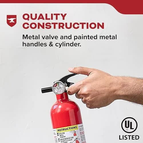 Kidde Fire Extinguisher 1-A:10-B:C | Home Safety, UL Listed, 2.5 lbs, Easy Mount thumbnail 4