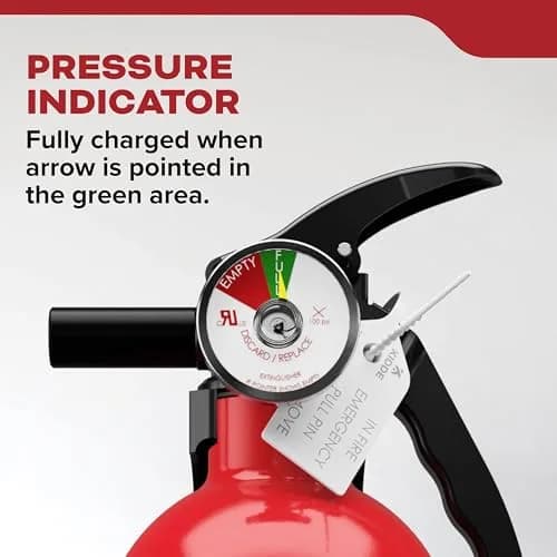 Kidde Fire Extinguisher 1-A:10-B:C | Home Safety, UL Listed, 2.5 lbs, Easy Mount thumbnail 5