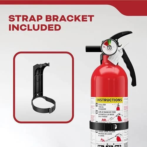 Kidde Fire Extinguisher 1-A:10-B:C | Home Safety, UL Listed, 2.5 lbs, Easy Mount thumbnail 6
