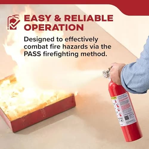 Kidde Fire Extinguisher 1-A:10-B:C | Home Safety, UL Listed, 2.5 lbs, Easy Mount thumbnail 7
