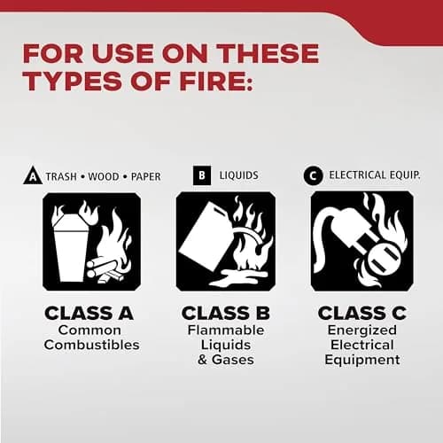 Kidde Fire Extinguisher 1-A:10-B:C | Home Safety, UL Listed, 2.5 lbs, Easy Mount thumbnail 2