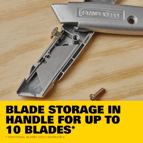 STANLEY Classic 99 Retractable Utility Knife, 6 in Box Cutter (10-099) | Durable, Safe & Versatile for Home & Professional Use thumbnail 4