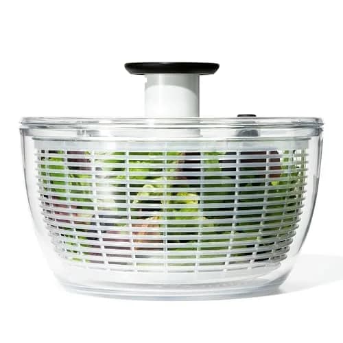 OXO Good Grips Salad Spinner 6.22 Qt | Fast Drying, Dishwasher Safe, Large Capacity thumbnail 1