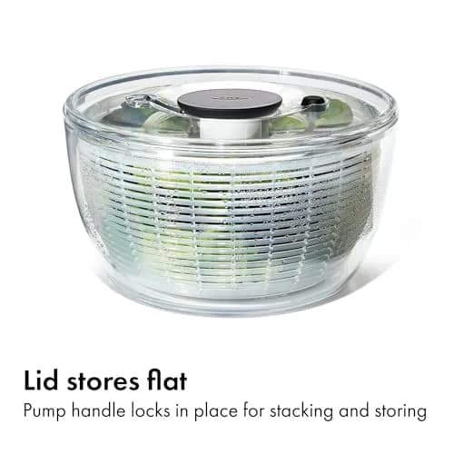 OXO Good Grips Salad Spinner 6.22 Qt | Fast Drying, Dishwasher Safe, Large Capacity thumbnail 7