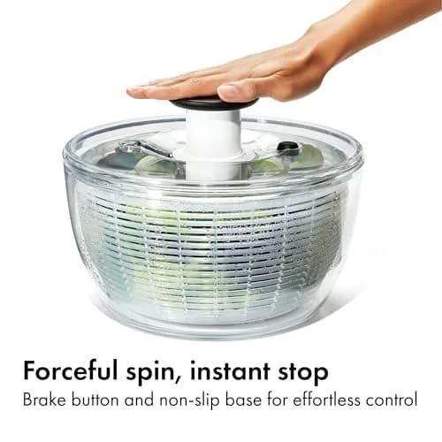 OXO Good Grips Salad Spinner 6.22 Qt | Fast Drying, Dishwasher Safe, Large Capacity thumbnail 4