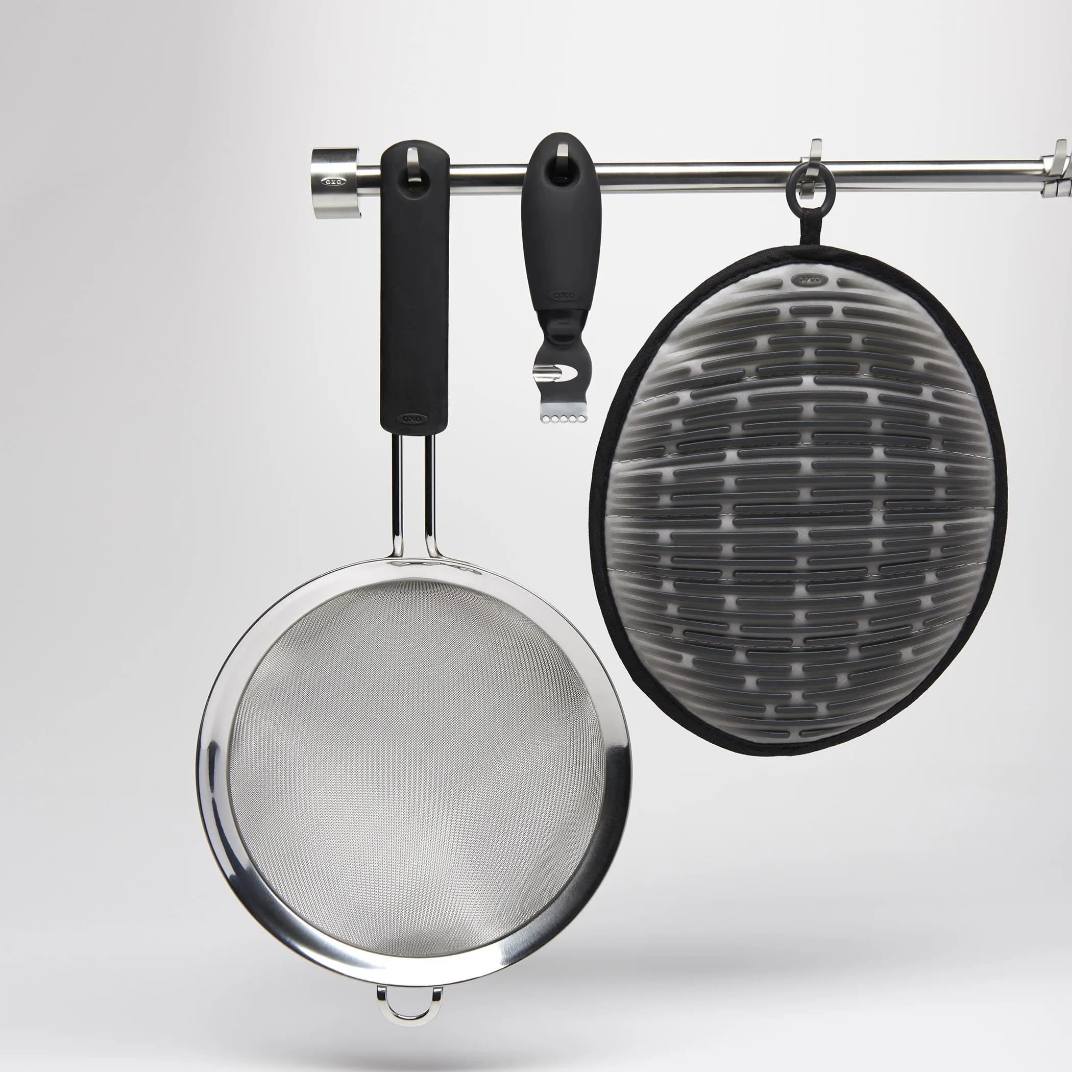 OXO Good Grips 6-Inch Fine Mesh Strainer | Stainless Steel Kitchen Sieve for Stock, Sauces, Pasta, and More - view 5