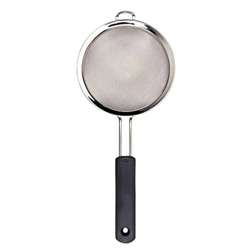 OXO Good Grips 6-Inch Fine Mesh Strainer | Stainless Steel Kitchen Sieve for Stock, Sauces, Pasta, and More thumbnail 1