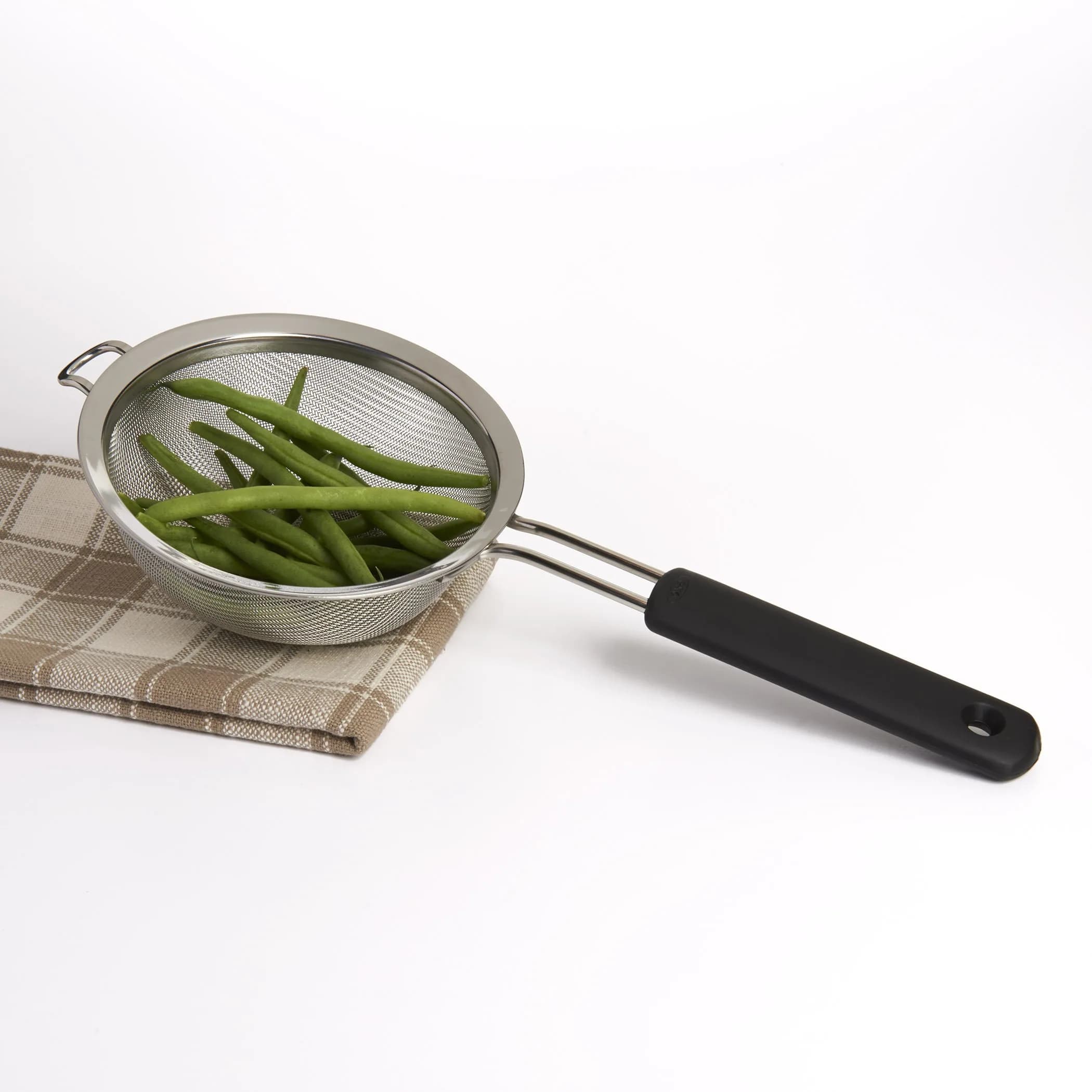 OXO Good Grips 6-Inch Fine Mesh Strainer | Stainless Steel Kitchen Sieve for Stock, Sauces, Pasta, and More - view 2