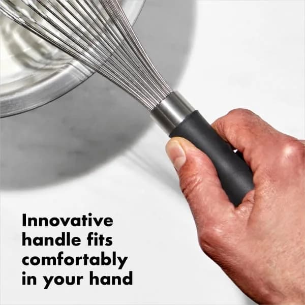 OXO Good Grips Balloon Kitchen Whisk - Stainless Steel, 28cm (11 Inch) | Ergonomic Handle for Vigorous Whipping thumbnail 6