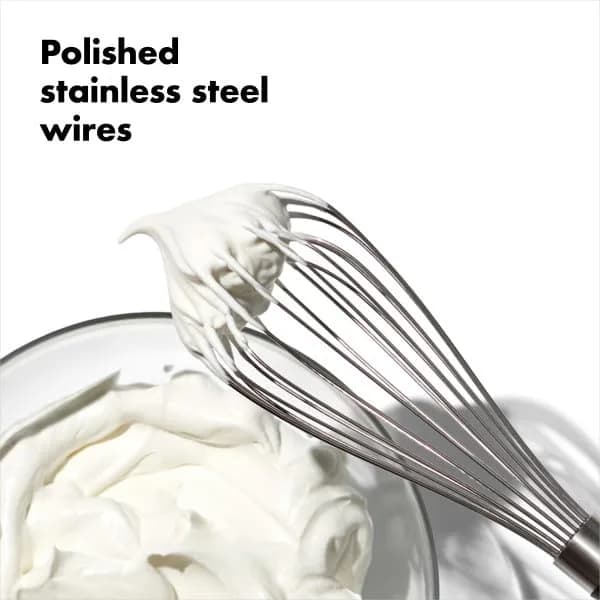OXO Good Grips Balloon Kitchen Whisk - Stainless Steel, 28cm (11 Inch) | Ergonomic Handle for Vigorous Whipping thumbnail 8