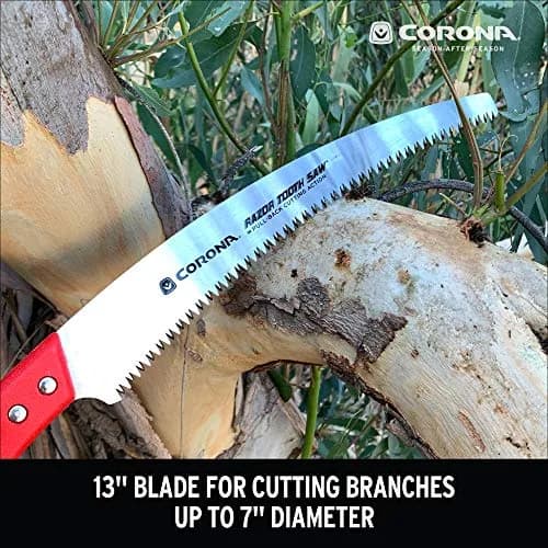 Corona Clipper 13-Inch RazorTOOTH Pruning Saw | Curved Blade Hand Saw for Branches up to 7" thumbnail 6