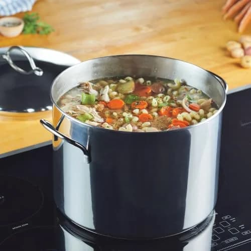 Farberware Classic Series 16 Quart Stock Pot with Lid | Stainless Steel, Oven & Dishwasher Safe thumbnail 8