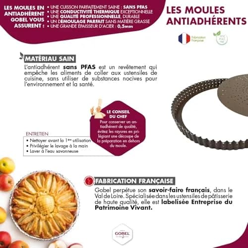 Gobel Non-Stick Madeleine Pan, 12 Shells, 15.6 x 7.9 in | French Bakeware Since 1887 thumbnail 6