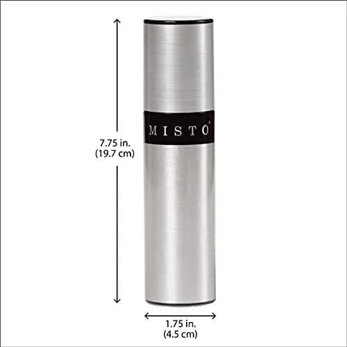 MISTO Gourmet Olive Oil Sprayer, Satin Aluminum, 50ml (1.7 Fl Oz) | Refillable Non-Aerosol Pump Mister thumbnail 3