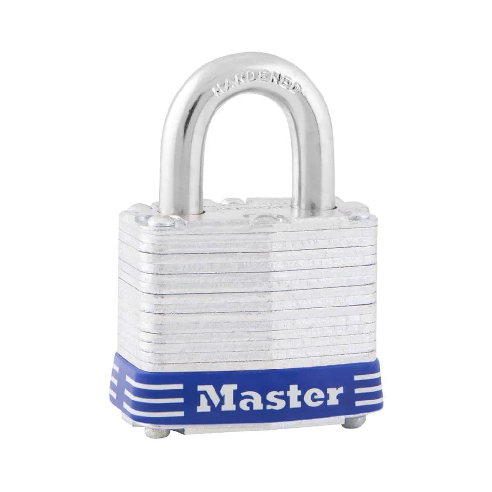 Master Lock 3D Laminated Padlock with Key, 40mm (1.57") Body, 19mm (0.75") Shackle, 1-Pack | Resettable Combination Lock for Gates & Fences — 3/4" shackle