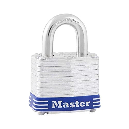Master Lock 3D Laminated Padlock with Key, 40mm (1.57") Body, 19mm (0.75") Shackle, 1-Pack | Resettable Combination Lock for Gates & Fences - main product image