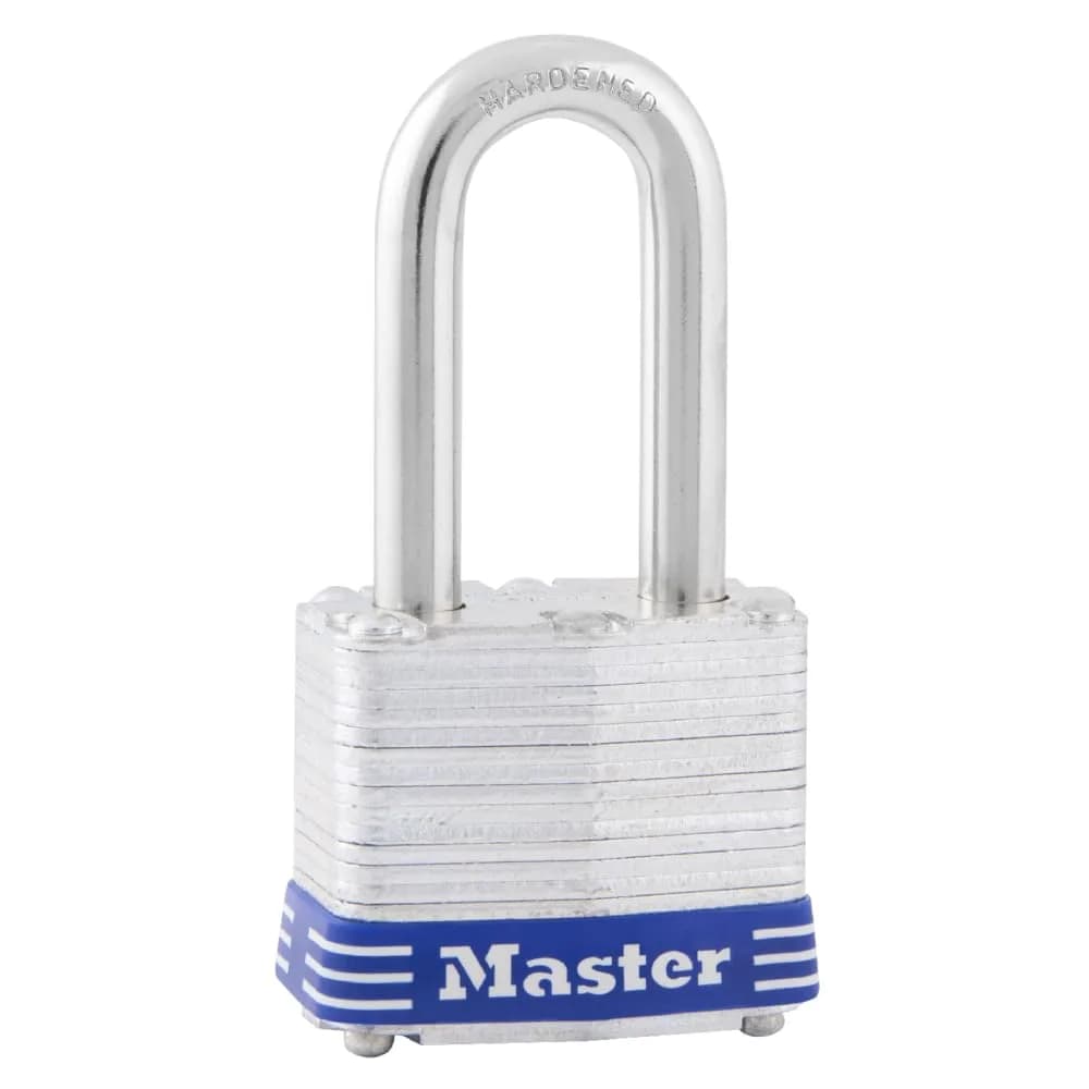 Master Lock 3DLF Outdoor Padlock with Key 1-1/2" Shackle | Durable Steel Lock for Outdoor Use