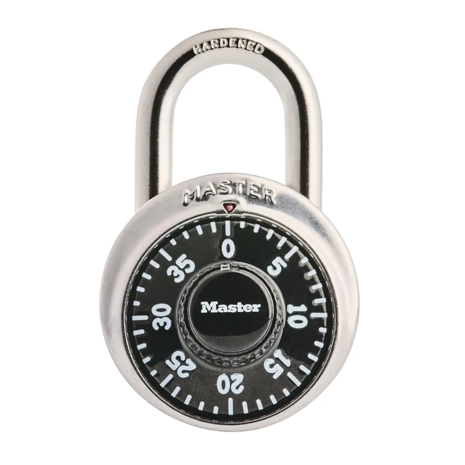 Master Lock 1500D Combination Padlock 48mm Body | Hardened Steel Shackle — Black