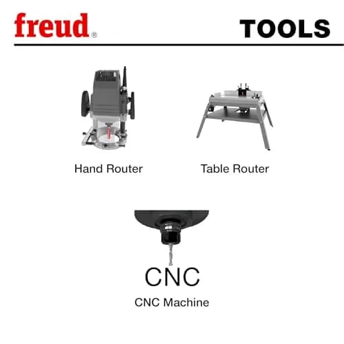 Freud 52-522 T-Slotting Cutter Bit 1-1/8" (28.58mm) Dia. with 1/2" (12.7mm) Shank | Precision T-Slotting for Wood Composites thumbnail 4