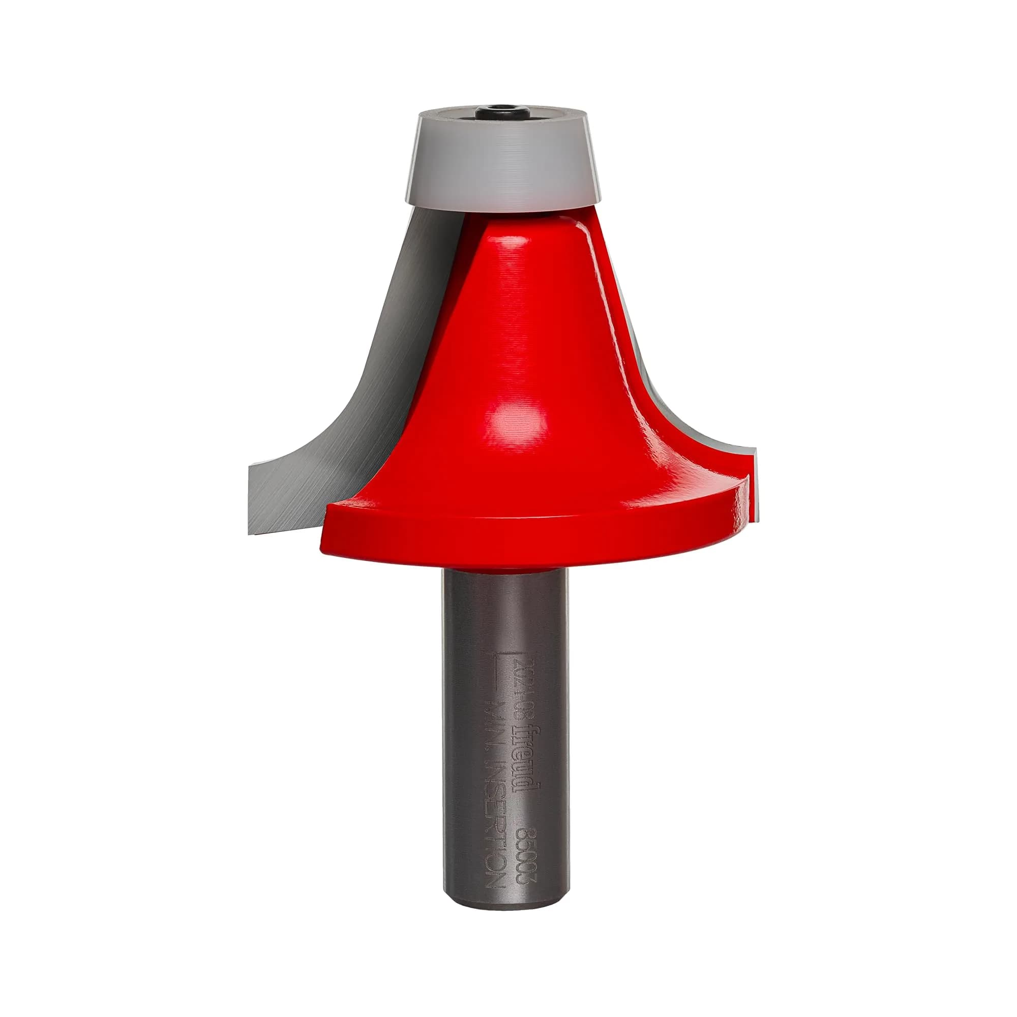 Freud 85-003: 1/2" Radius Round Over Bowl Bit with 1/2" Shank, 3-1/8" Overall Length — Multicolor