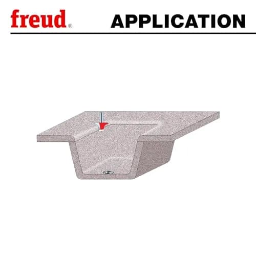 Freud 85-003: 1/2" Radius Round Over Bowl Bit with 1/2" Shank, 3-1/8" Overall Length thumbnail 5