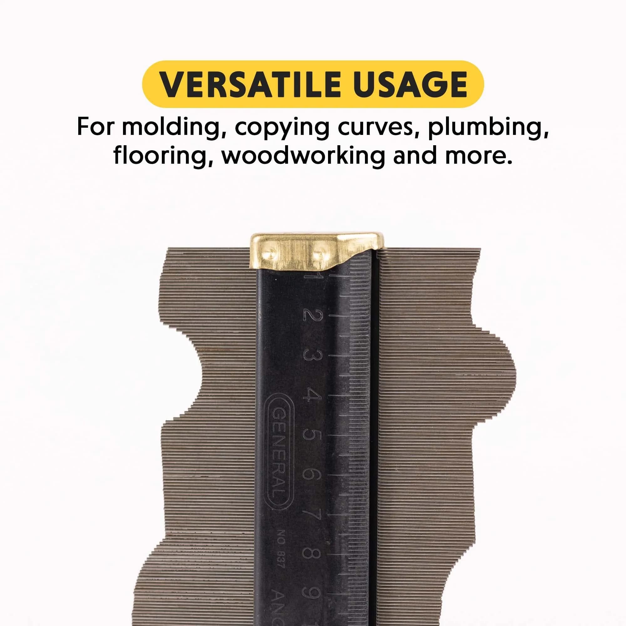 General Tools 837 Contour Gauge 6" (15.24 cm) | Instantly Copy Any Shape for Woodworking & Flooring - view 5