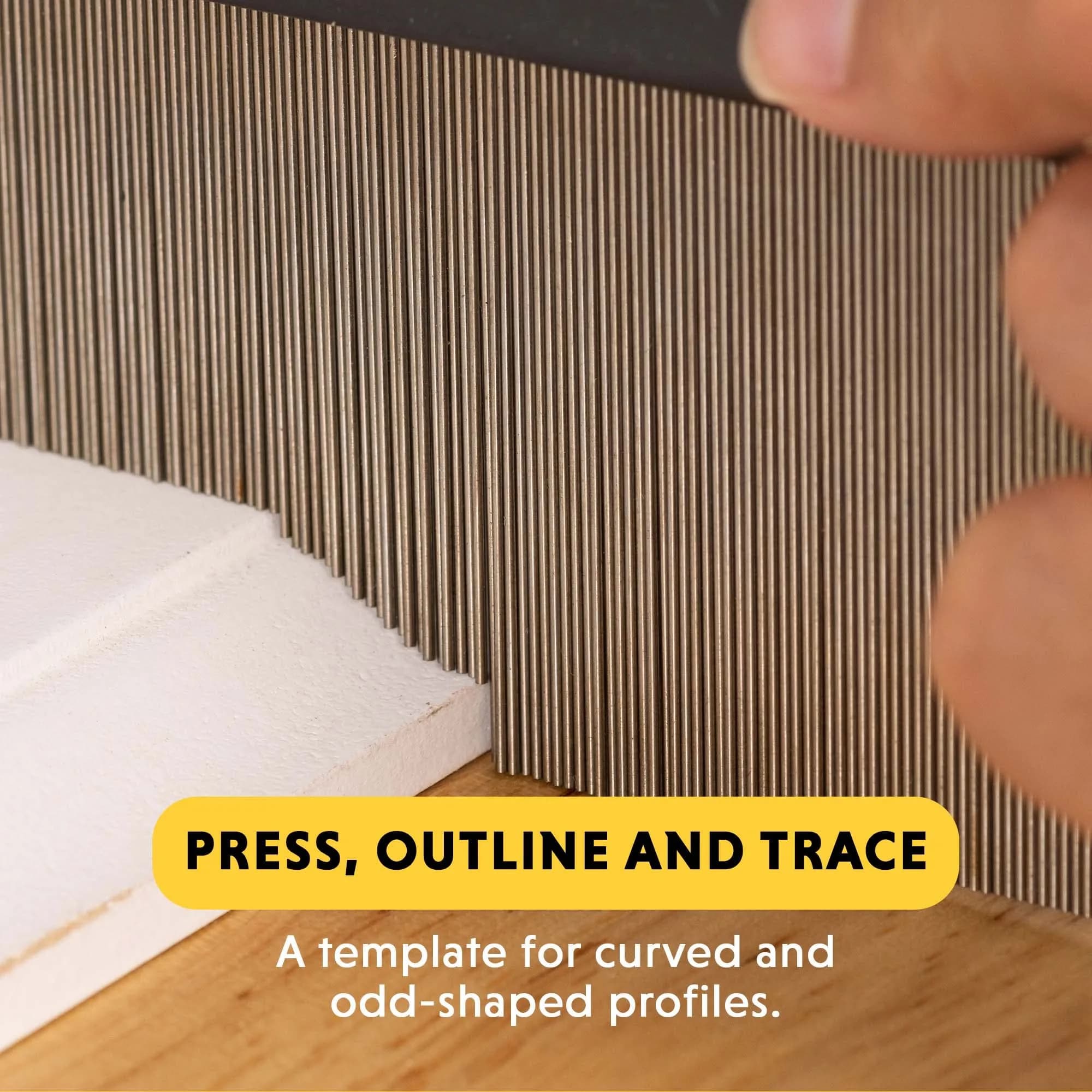 General Tools 837 Contour Gauge 6" (15.24 cm) | Instantly Copy Any Shape for Woodworking & Flooring - view 6