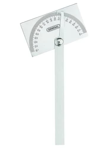 General Tools Square Head Protractor & Angle Finder 15.2 cm (6") | Precise Angle Measurement for Carpentry & Framing thumbnail 1