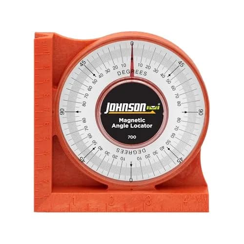 Johnson Magnetic Angle Locator 700 | Durable, High-Visibility Orange, 0-90° Readings thumbnail 1