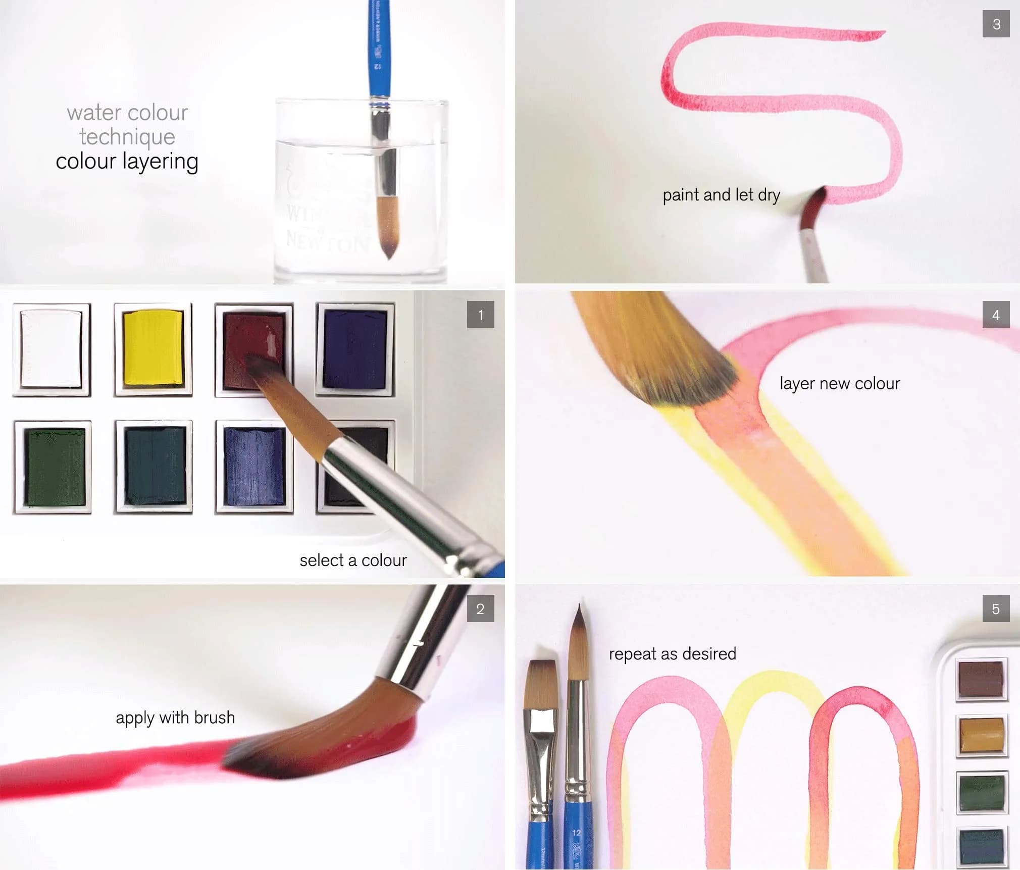 Winsor & Newton Cotman Watercolor Paint Set, Field Set, 14 Half Pan w/ Brush, Mixing Palette (14 Colors, 5ml Each) | Non-Toxic Art Paint - view 7