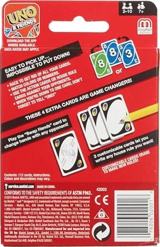 Mattel Games UNO Classic Card Game 108 Cards | Fun for Everyone thumbnail 6