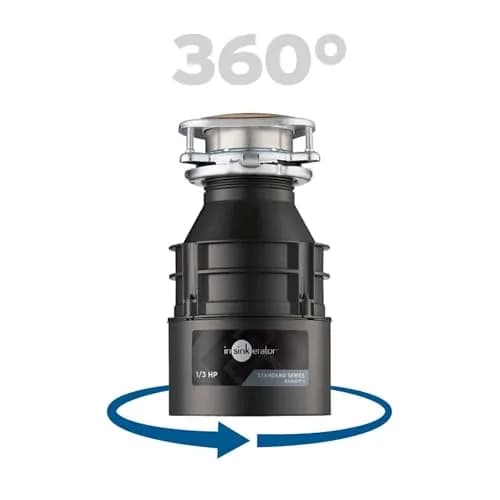 InSinkErator Badger 1 Garbage Disposal 1/3 HP Continuous Feed | 16.3 cm (6.42 in) Wide thumbnail 9