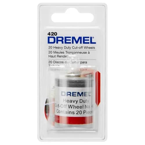 Dremel 420 Cut-Off Wheels 23.8mm (15/16") Diameter, 1.0mm (0.04") Thickness, 20-Piece Set | Cutting Accessory for Rotary Tools thumbnail 3