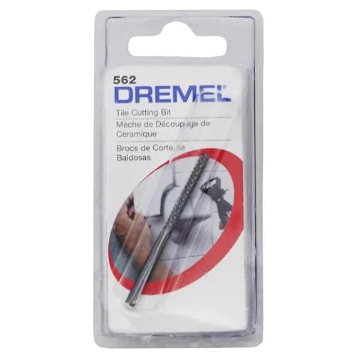 Dremel 562 Tile Cutting Bit, 1/8" (3.2mm) | Cuts Ceramic Wall Tile & Plaster thumbnail 1