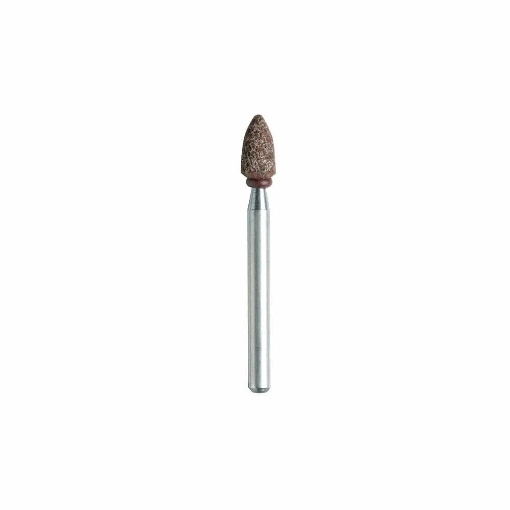 Dremel 945 Aluminum Oxide Grinding Stone 3/16" (4.76mm) Shank, Medium Coarse Grit | For Sharpening, Deburring, and General Grinding — 1-Piece / Oval
