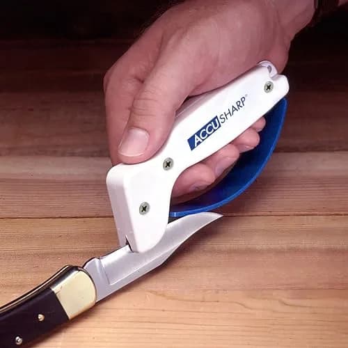 AccuSharp Knife Sharpener White | Restores Straight & Serrated Knives, 0.125 lb thumbnail 4