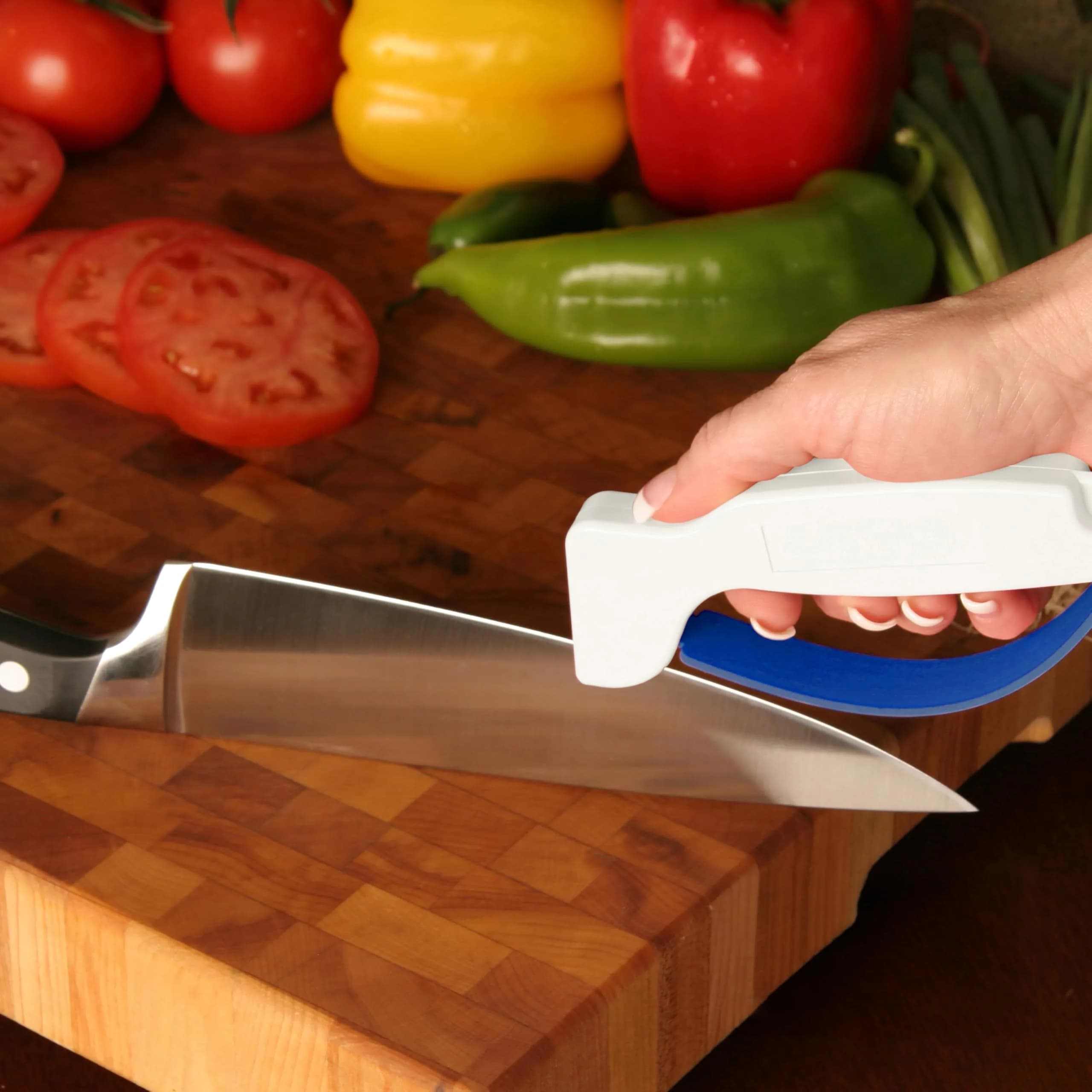 AccuSharp Knife Sharpener White | Restores Straight & Serrated Knives, 0.125 lb - view 5