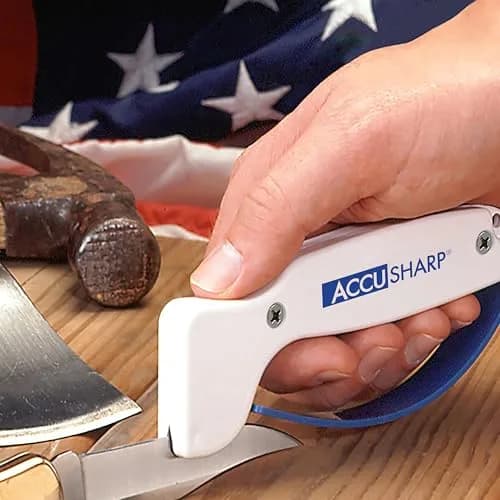AccuSharp Knife Sharpener White | Restores Straight & Serrated Knives, 0.125 lb thumbnail 6