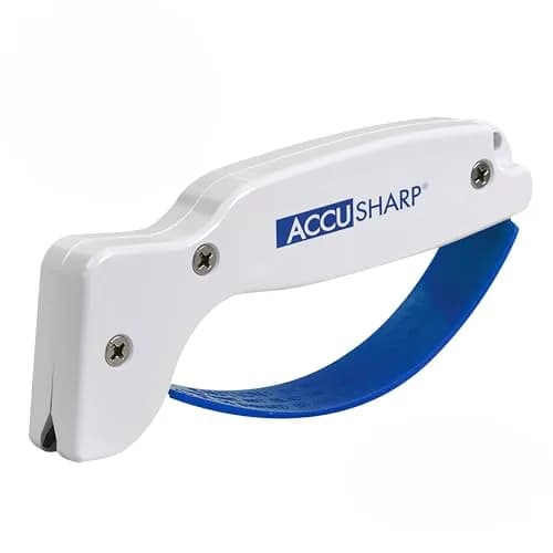 AccuSharp Knife Sharpener White | Restores Straight & Serrated Knives, 0.125 lb thumbnail 1