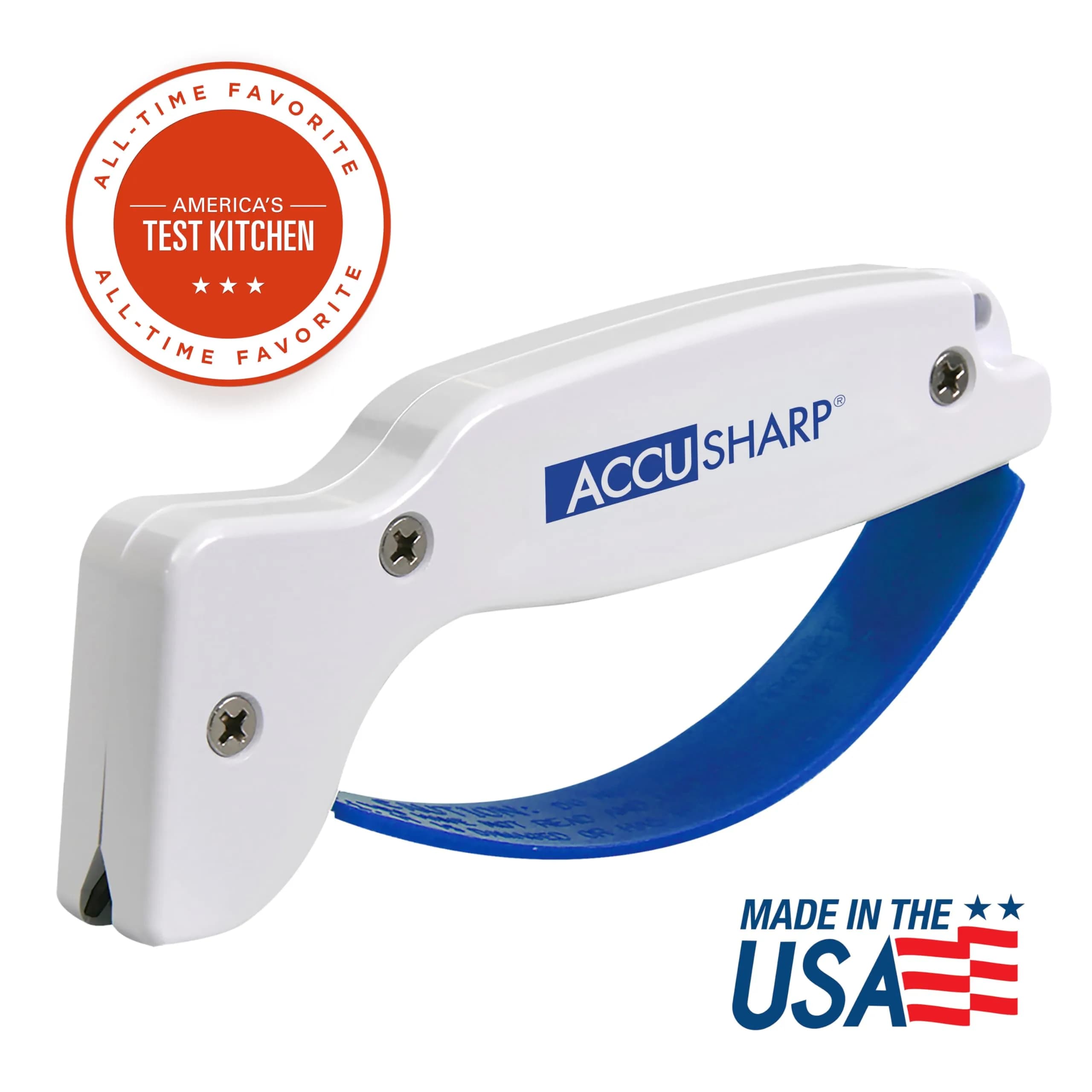 AccuSharp Knife Sharpener White | Restores Straight & Serrated Knives, 0.125 lb - view 2