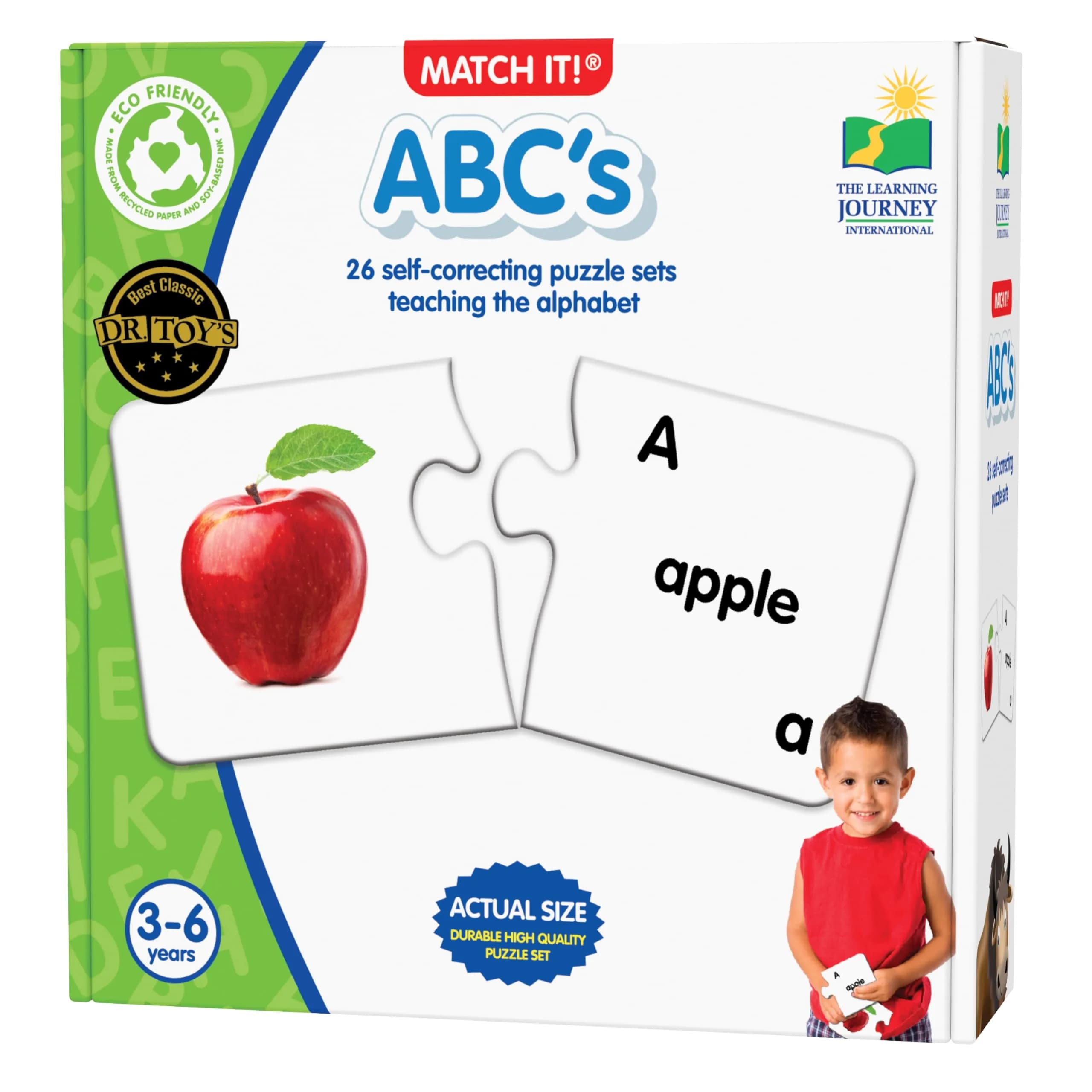 The Learning Journey Match It! ABCs Puzzle 30 Pieces | Educational Alphabet Learning for Kids Ages 3-5 - main product image