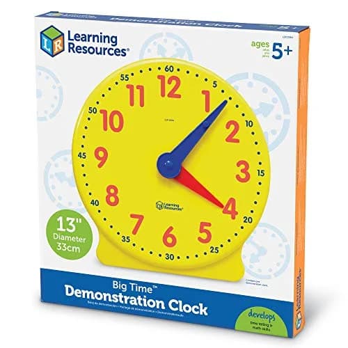 Learning Resources Big Time Demonstration Clock | Educational Toy for Ages 5+ thumbnail 7