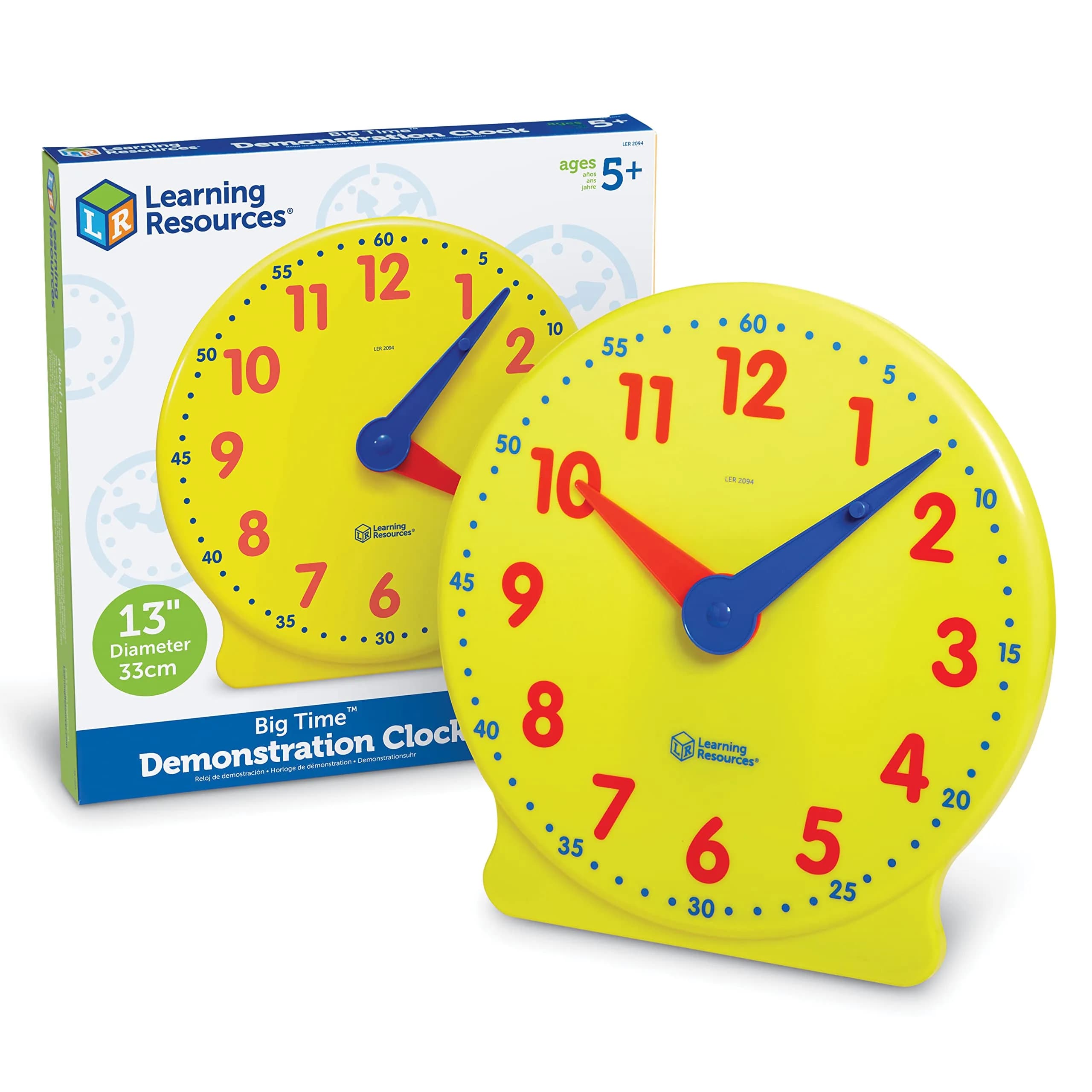 Learning Resources Big Time Demonstration Clock | Educational Toy for Ages 5+ — Multicolor