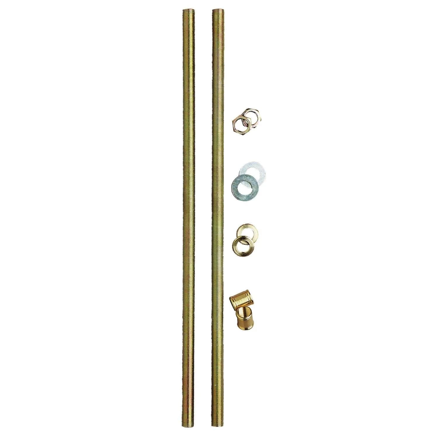 Westinghouse 70272 12" Lamp Pipe Kit | Zinc-Plated Steel, 1 Pack, Yellow — Yellow