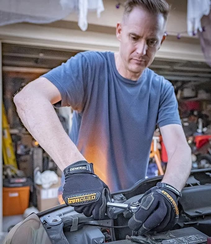 Ironclad General Utility Work Gloves GUG, Small (1 Pair), Black - Abrasion-Resistant Knuckle Protection - view 5